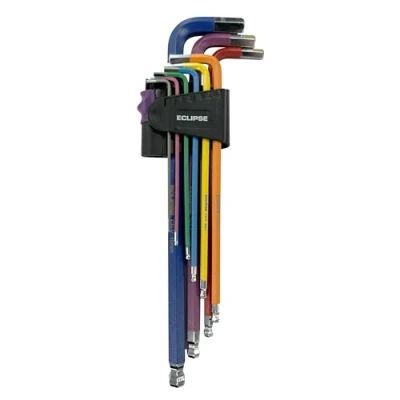 Afbeelding van Eclipse Professional Tools EHK9PS L 9 delig, extra lang, kleurgecodeerde zeskantsleutelset