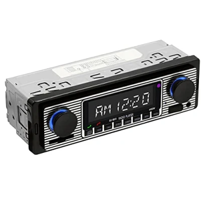 Afbeelding van Yolispa Autoradio, Bluetooth autoradio met USB / SD AUX poort, 4 x 60 W auto audio FM radio, digitale MP3 speler, handsfree bellen, afstandsbediening