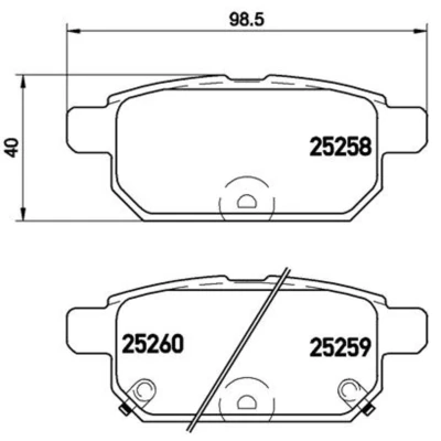 Afbeelding van Brembo Remblokset P 79 029