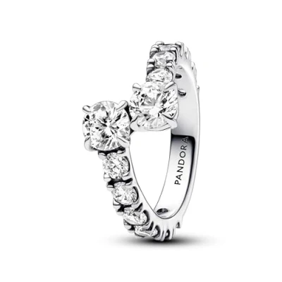 Afbeelding van PANDORA Timeless Behandelte Süßwasserzuchtperle Ring aus Sterling Silber mit vergoldeter Metalllegierung, Größe: 54, 163157C01 54