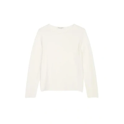 Afbeelding van Marc O&#039;Polo dames Fijngebreide pullover met boothals in de kleur Creme, maat: M
