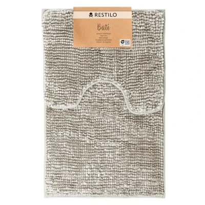 Afbeelding van RESTILO Badmatten 2 delige set 50 x 80 cm + 40 Extra Zacht en Waterabsorberend Badkamertapijt Antislip Badkleed Beige Bati