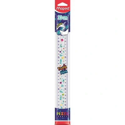 Afbeelding van Liniaal Maped Pixel Party Twist &#039;n Flex 30cm transparant per 25