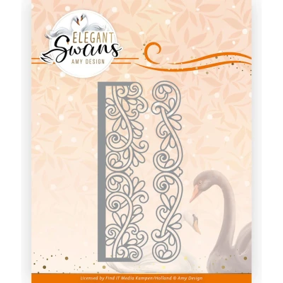 Afbeelding van Dies Amy Design Elegant Swans Border