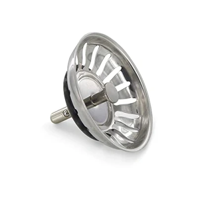 Afbeelding van DL pro gootsteenzeef zeef spoelbak 79 mm met hefstang 8 x 34 18 sleuven geschikt als Blanco 125590 wasbak afvoerstopper
