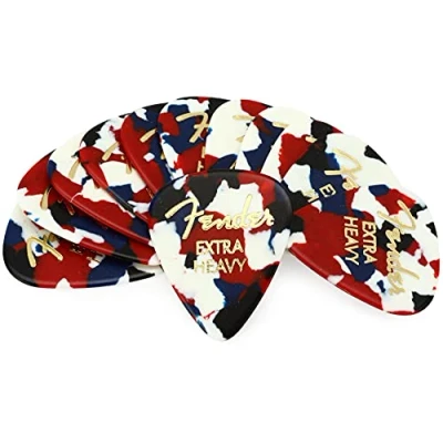 Afbeelding van Fender Picks 351 Confetti Extra Heavy Plectrum set