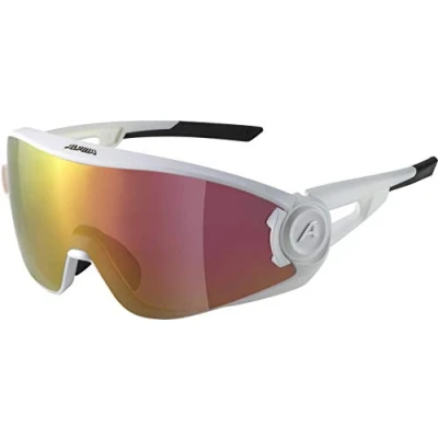 Afbeelding van Alpina Bril 5W1NG QV white matt/red mirror Cat.3