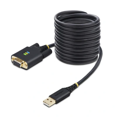 Afbeelding van StarTech.com 1P10FFCN USB SERIAL seriële kabel Zwart 3 m Type A DB 9