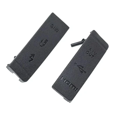 Afbeelding van vhbw Vervangende Terminal Covers compatibel met Canon EOS 5D Mark II Camera Contacten 2 delige Interface Protector Set, Rubber, Zwart