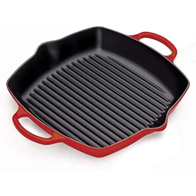 Afbeelding van Hoge Grill Le Creuset Vierkant Kersenrood 30 cm