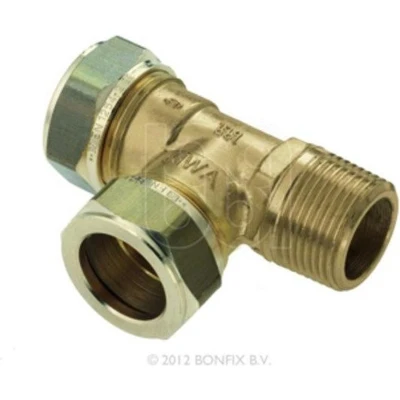Afbeelding van Bonfix Messing T koppeling 22x22x3/