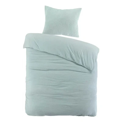Afbeelding van Dekbedovertrek Papillon Rome Groen Mousseline 140 x 200 / 220 cm 1 Persoons
