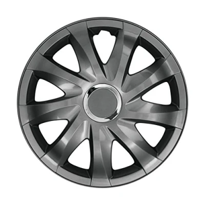 Afbeelding van NRM Drift wieldoppen 14&quot; grafiet set van 4 stuks ABS / Duurzaam Resistant