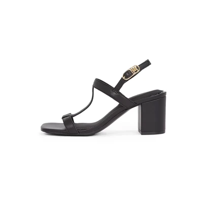 Afbeelding van Tommy Hilfiger Sandalen met enkelbandjes, Dames, Maat: 40, Black Leer