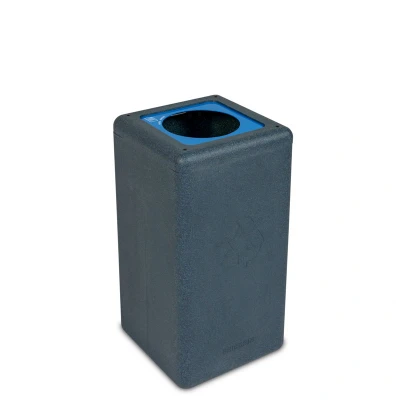 Afbeelding van BrickBin cirulaire afvalbak Paper 65 ltr grijs/blauw