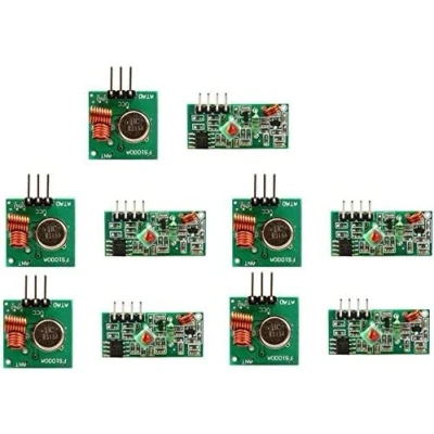 Afbeelding van Fasizi 5PCS 433MHz RF Draadloze Zender en Ontvanger Module Kit voor Arduino Raspberry Pi