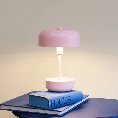 Afbeelding van Haipot Roze LED oplaadbare tafellamp