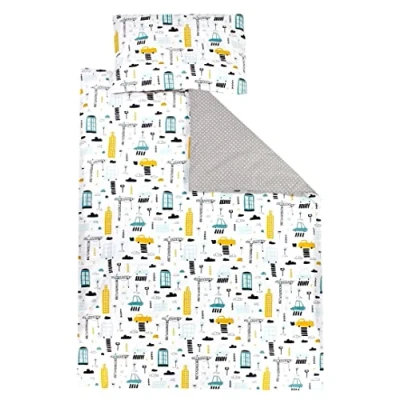 Afbeelding van TupTam Dekbedovertrek voor Kinderen Meisjes Jongens 2 delig, Auto&#039;s/Kleurrijke, 135x100 cm