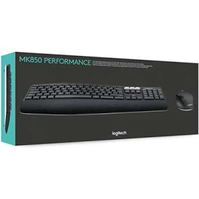 Afbeelding van Toetsenbord en muis Logitech 920 008228 Zwart QWERTY Spaans