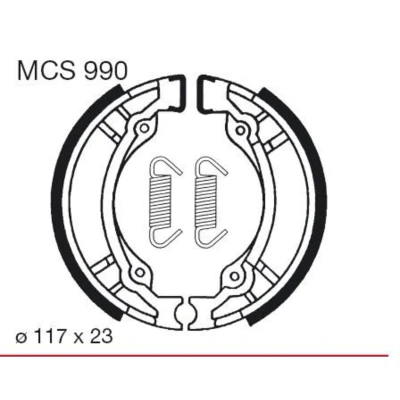 Afbeelding van Remschoenset TRW MCS990