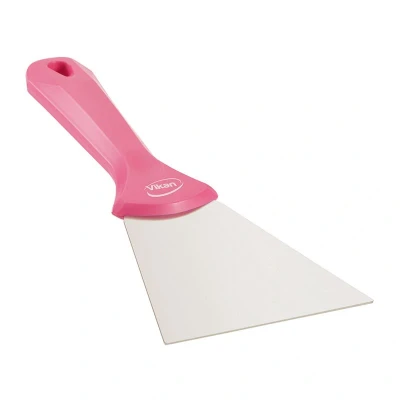 Afbeelding van Vikan Handschraper RVS 100mm Breed Roze