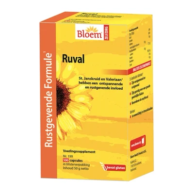 Afbeelding van Bloem Ruval met St Janskruid, 100 capsules