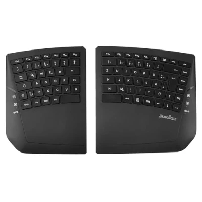 Afbeelding van Perixx PERIBOARD 624B Draadloos ergonomisch toetsenbord, split design, TKL, verstelbare kanteling QWERTZ