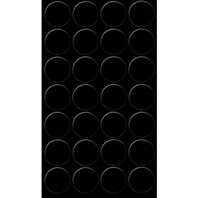 Afbeelding van GleitGut Zelfklevende afdekkappen voor meubels, diameter 20 mm, 28 stuks, schroefafdekkingen (zwart)