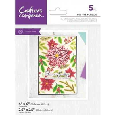 Afbeelding van CC 3D Embossingfolder/Snijmal/Clearstamp Festive Foliage