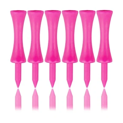 Afbeelding van Zivisk Roze Golf Tees Plastic 57MM 100 Count Lange Kasteel 2 1/4&quot;, 57 mm