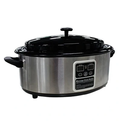 Afbeelding van Master Massage Hot Stone Warmteapparaat Warmteverwarmer met digitale controleeenheid en temperatuurweergave incl. Scheppel 6 liter