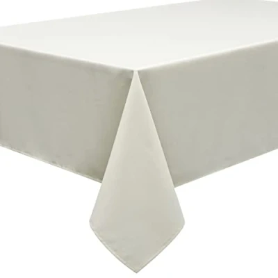 Afbeelding van Home Direct Vierkant tafelkleed textiel 180 x cm, kleur naar keuze ivoor crème