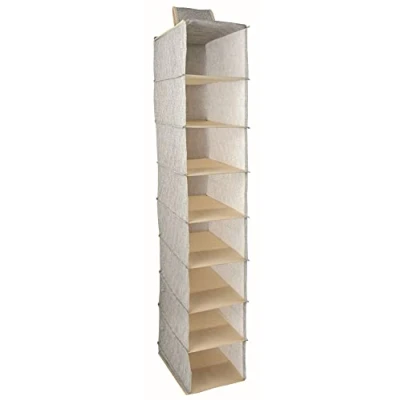 Afbeelding van MSV kast organiser hangend 8 vakken 18 x 30 105 cm grijs Opbergmanden