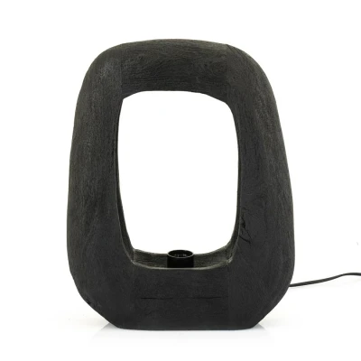 Afbeelding van By Boo Tafellamp Gibs Zwart Large