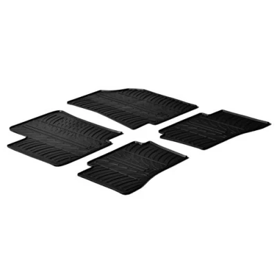 Afbeelding van Gledring Rubbermatten passend voor Kia Rio 5 deurs 2011 2016 (T profiel 4 delig)