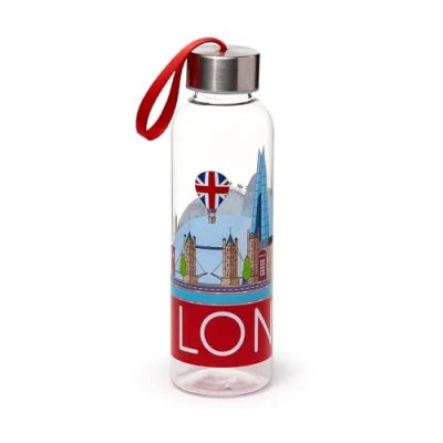 Afbeelding van Drinkfles London Skyline 500ml BPAvrij 21x6x6cm