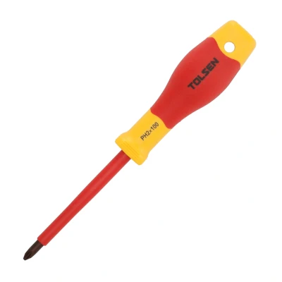 Afbeelding van Tolsen Schroevendraaier VDE Premium Kruiskop PH2 x 100 mm