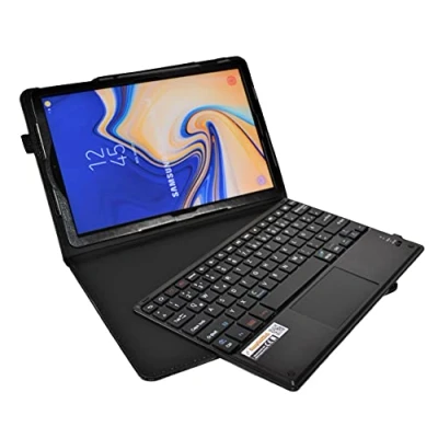 Afbeelding van MQ21 voor Galaxy Tab S4 10.5 Bluetooth Toetsenbord tas met touchpad Samsung Hoes en LTE SM T835, WiFi T830 Duits QWERTZ
