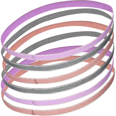 Afbeelding van Nike haarbandjes (set van 6) roze/lichtroze/grijs