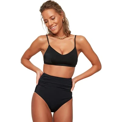 Afbeelding van Trendyol TBESS20BA0018 Volwassenen Vrouwen single Zwart 40