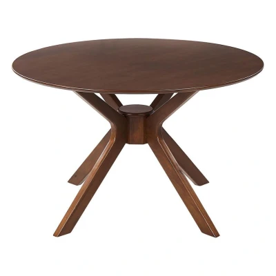 Afbeelding van Beliani TYMIS Eettafel Donkere houtkleur MDF