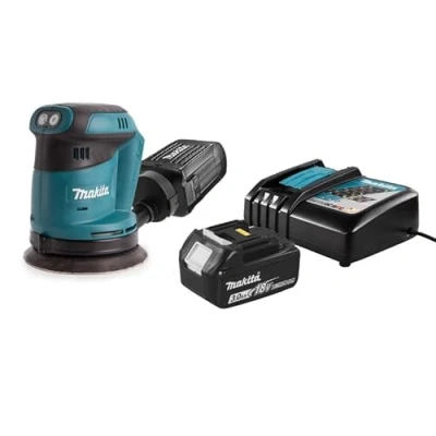 Afbeelding van Makita DBO 180 18V Li ion accu excentrische schuurmachine met 3,0 Ah + oplader