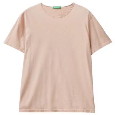 Afbeelding van United Colors of Benetton Tshirt Basic basic, Heren, Maat: Medium, Pink