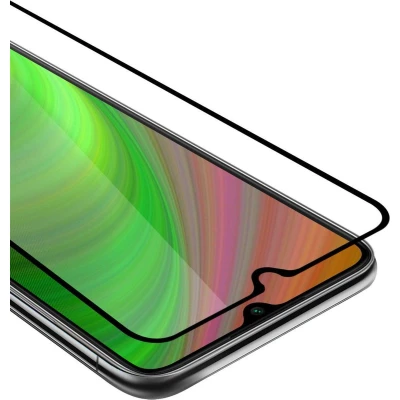 Afbeelding van Cadorabo Screenprotector geschikt voor Vivo Y20s Volledig scherm pantserfolie Beschermfolie in TRANSPARANT met ZWART Gehard (Tempered) display beschermglas 9H hardheid 3D Touch