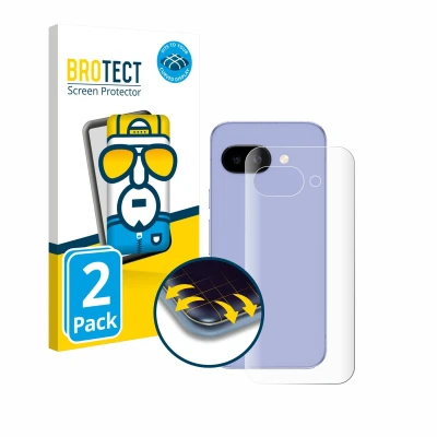Afbeelding van BROTECT Screenprotector voor Google Pixel 9a (Achterkant) Folie Beschermfolie transparant volledig dekking (2 Stuks)