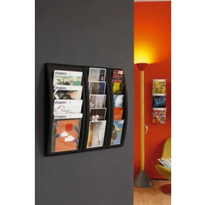 Afbeelding van Folderrek muurmodel QuickFit 4 en 5 vakken Paperflow