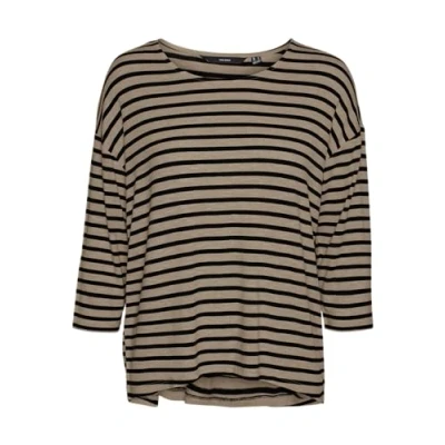 Afbeelding van Vero Moda Vmholly Oneck Longsleeve, Dames, Maat: Small, Silver mink