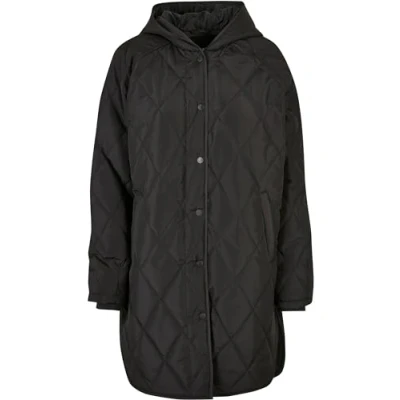 Afbeelding van Urban Classics Diamond Winterjas, Dames, Maat: 3XL, Black