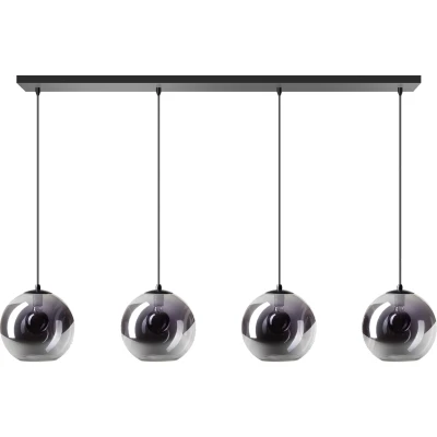 Afbeelding van ETH Expo Trading hanglamp Orb smoke glas met 4 bollen