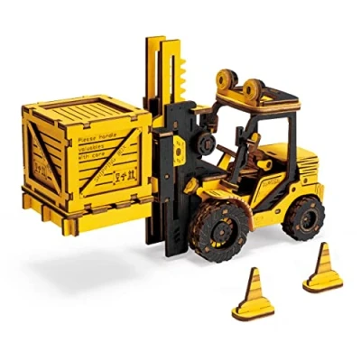Afbeelding van Robotime Houten Puzzel 3D Vorkheftruk 21x6,5x12,5cm